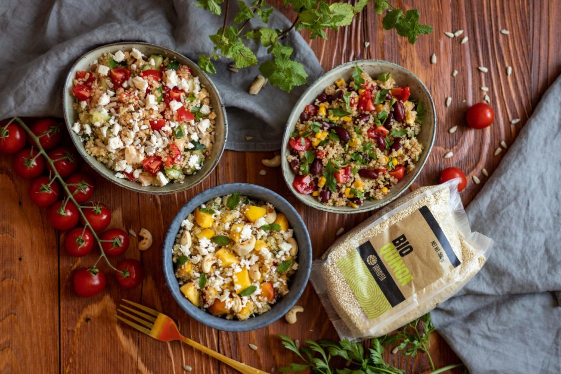 Fitness recept: Quinoa salade in 3 verschillende varianten