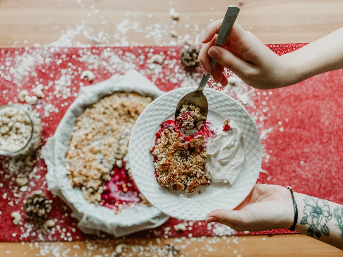 Fitness recept: Fruit crumble boordevol proteïne