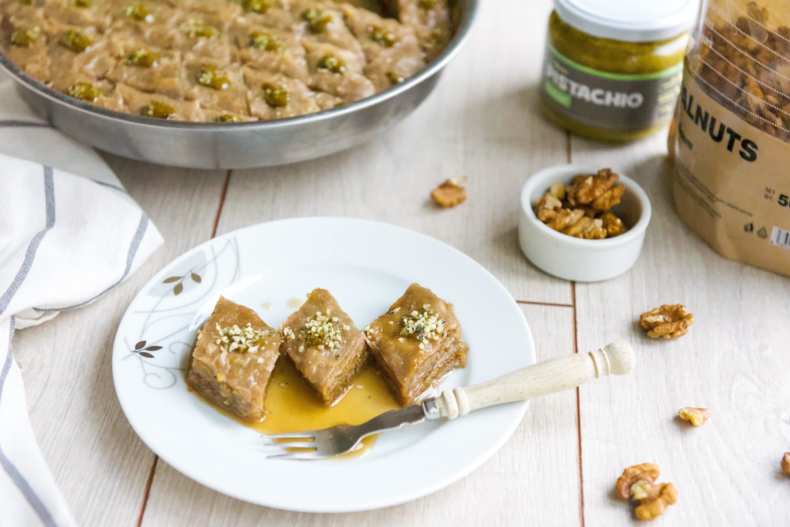 Fitness Recept: Pistache Baklava met Walnoten