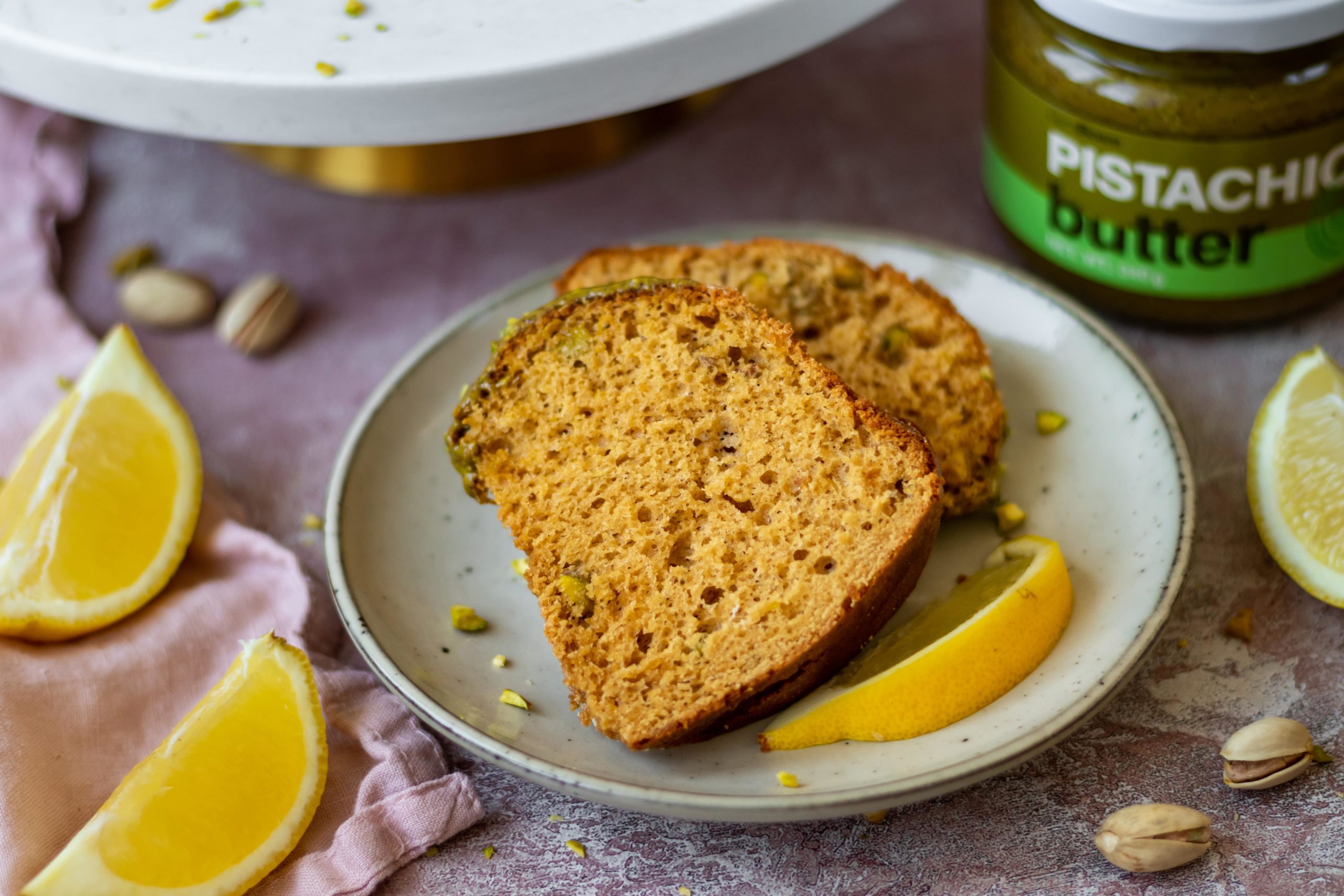 Ricetta Fitness: Ciambellone al Limone e Pistacchio