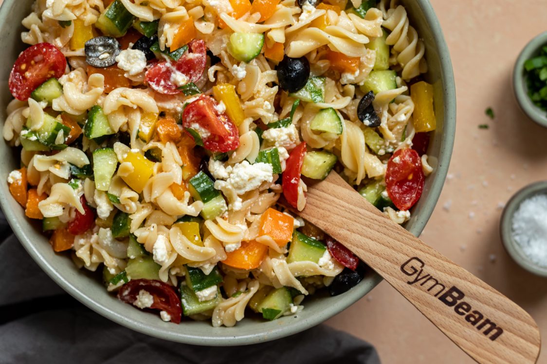 Fitness Recept: Griekse groentesalade met pasta