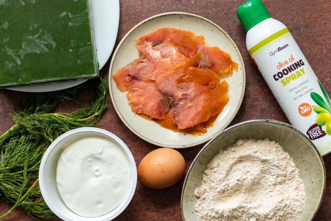 Ingrediënten voor hartige spinazie pannenkoeken