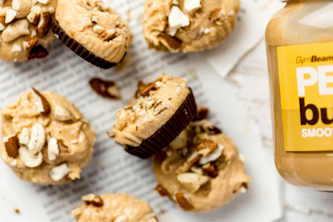 Fitness Recept: Snelle pindakaas taartjes met chocolade