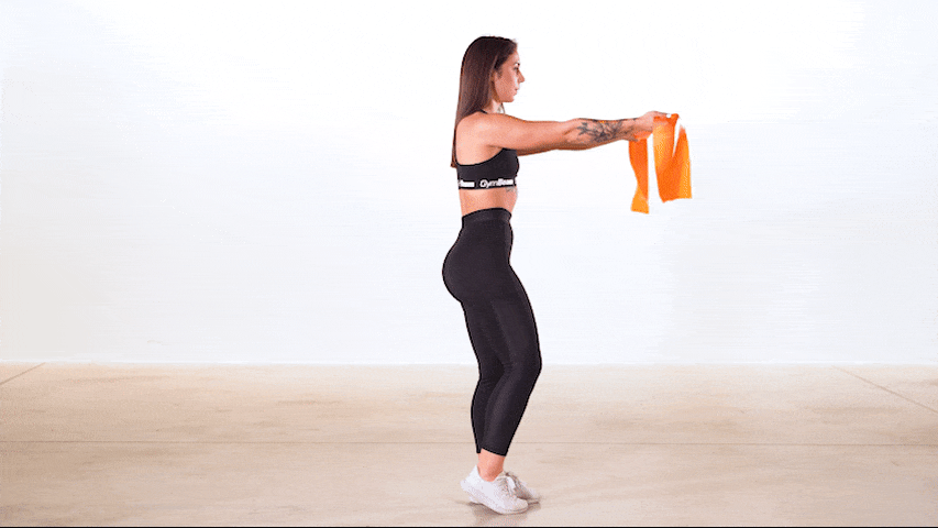 How to Perform Resistance Band Reverse Lunge With Chest Fly?