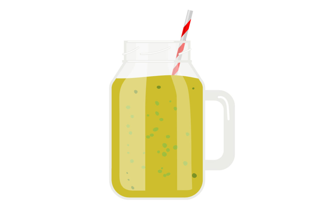 Wie dekoriert man einen Smoothie?