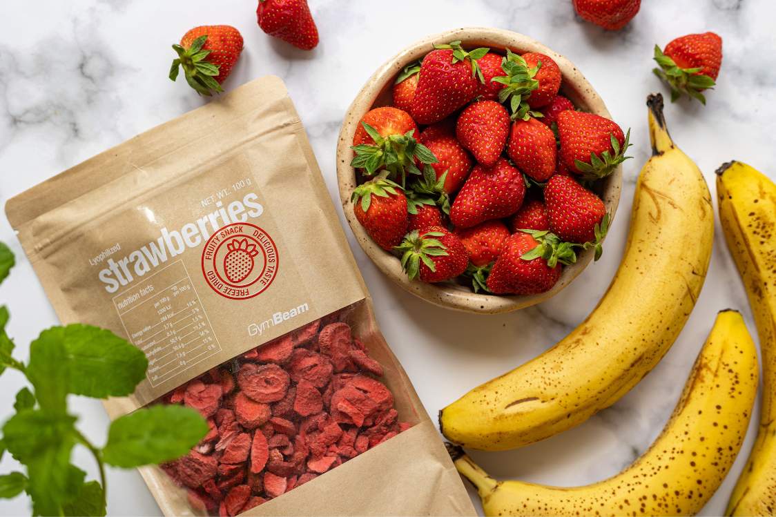 Σπιτικό παγωτό μπανάνα φράουλα - υλικά