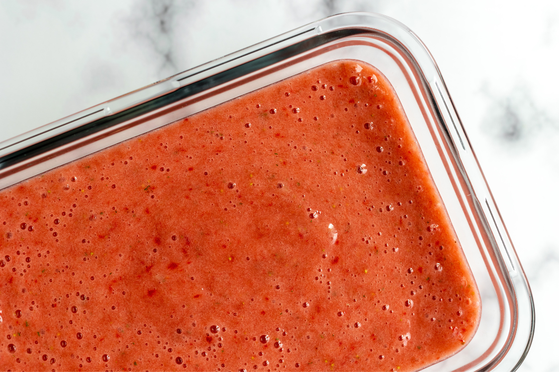 Σπιτικό παγωτό μπανάνα φράουλα - εκτέλεση