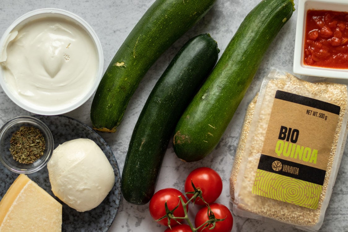 Voedingsstoffen in courgette