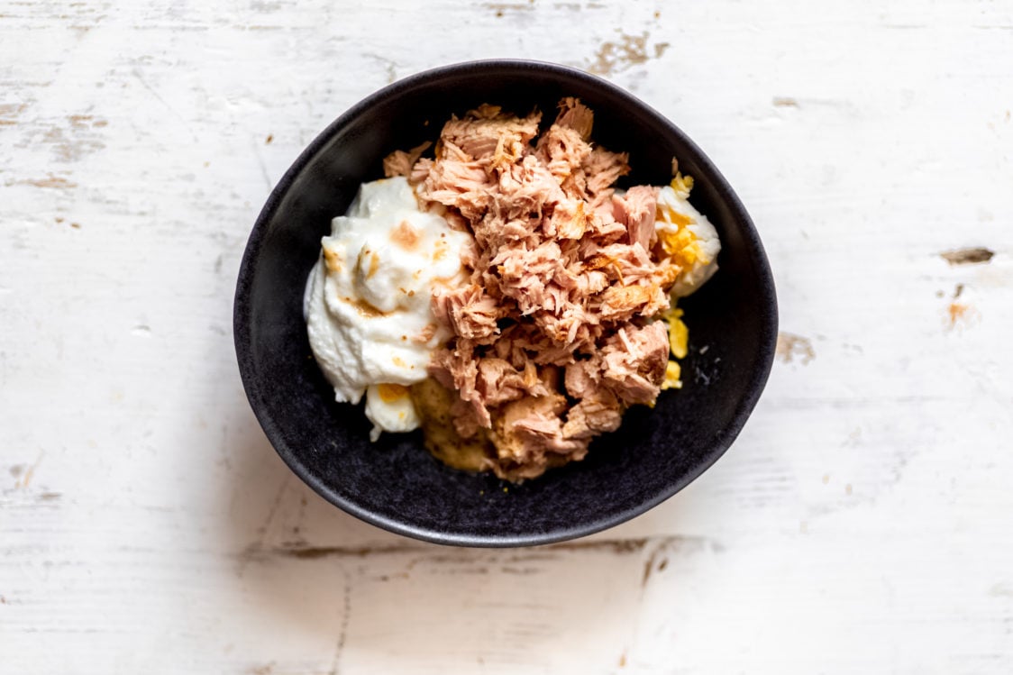 Tuna spread with eggs - Process 