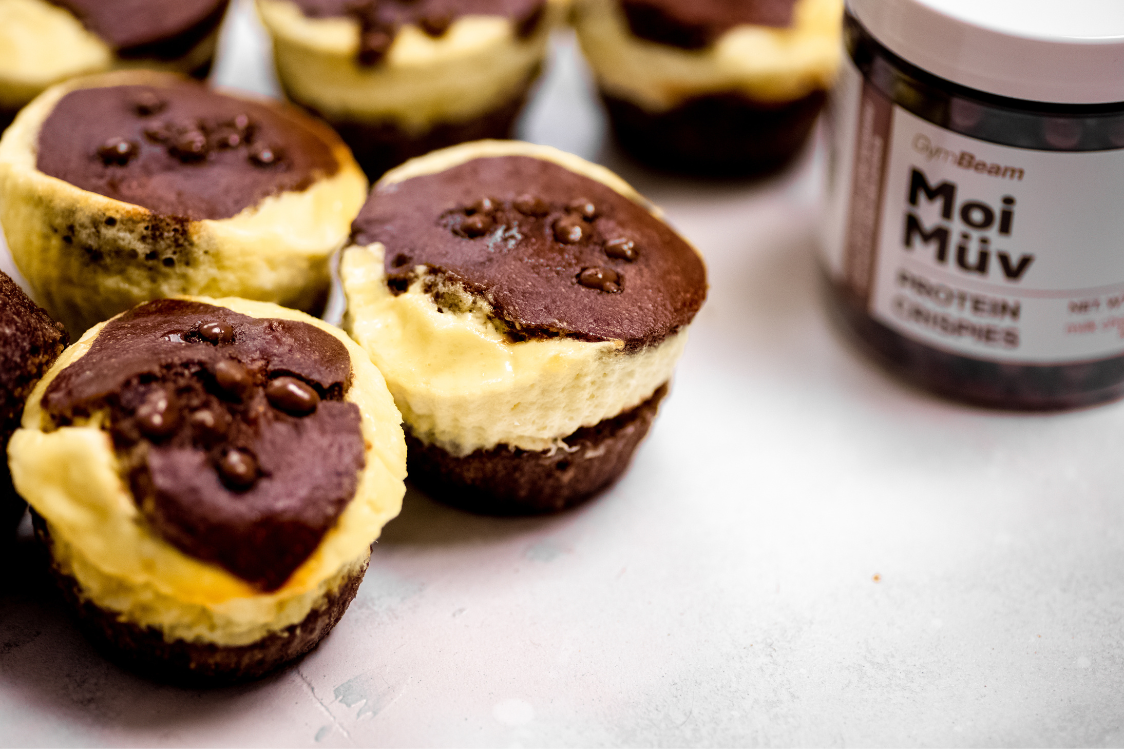 Čokoládové muffiny s tvarohom