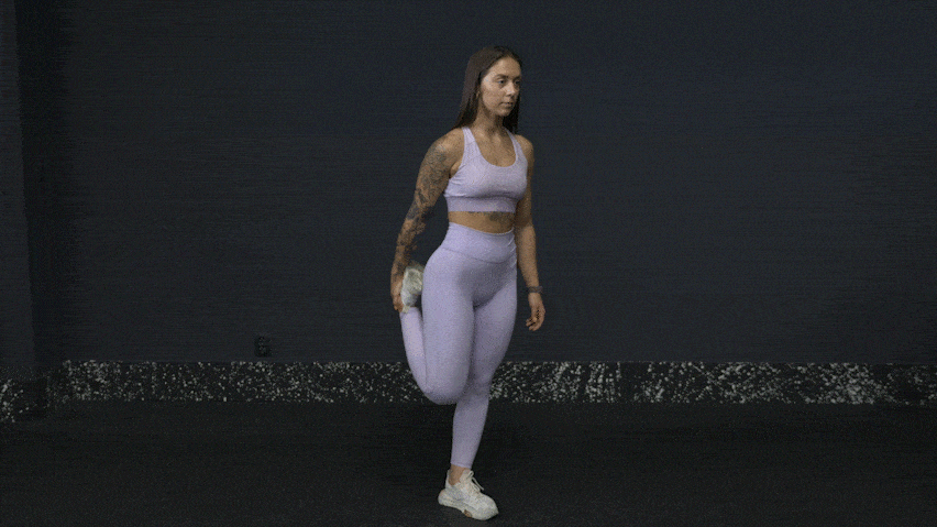 Exercise for stretching the thighs