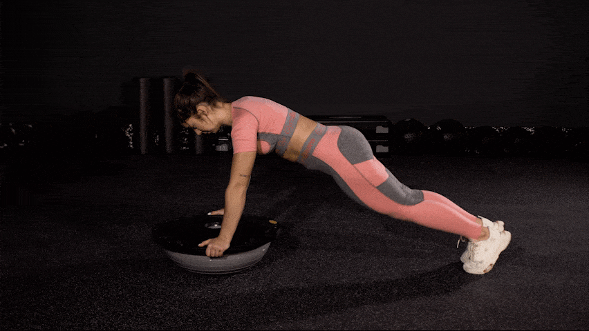 How to do the Mountain Climber on a balance half-ball?