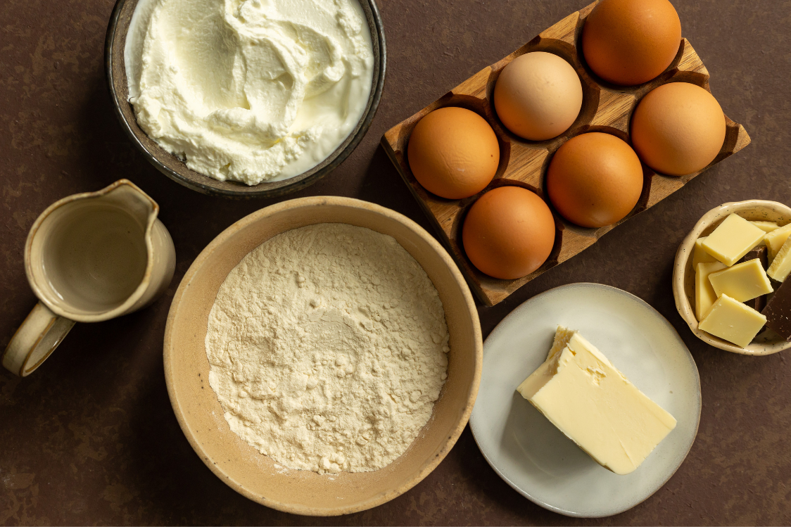 Profiteroles with Quark Cream - Ingredients