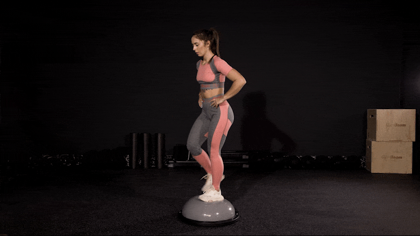 How to do Lunges on a balance half-ball?