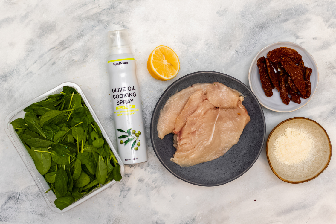 Hähnchenbrust mit Spinatfüllung - Zutaten