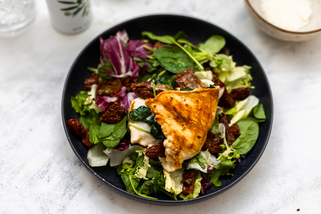 Hähnchenbrust mit Spinatfüllung