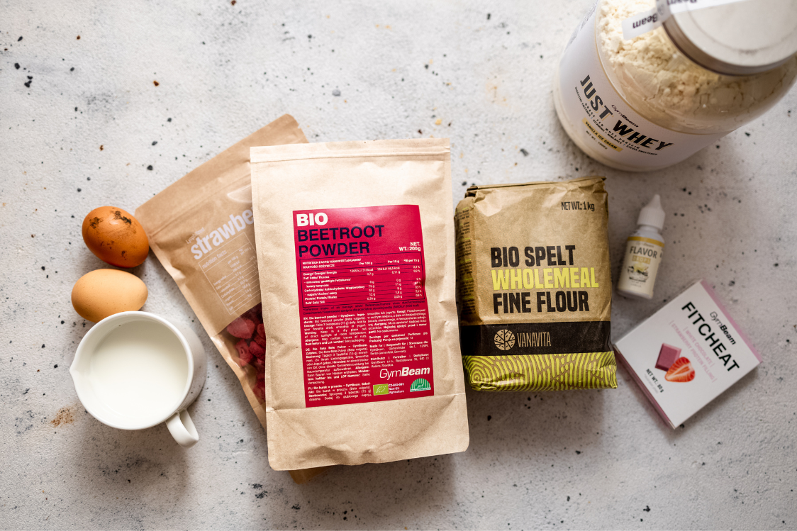 Valentine's day cupcakes - ingredients