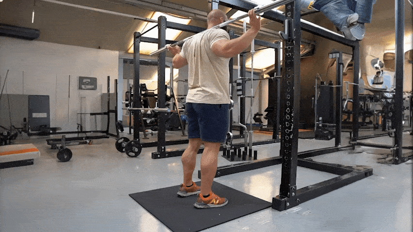 How to do the barbell calf raises?