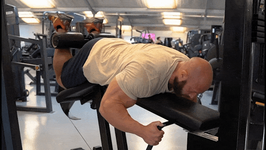 How to do the machine lying leg curl?