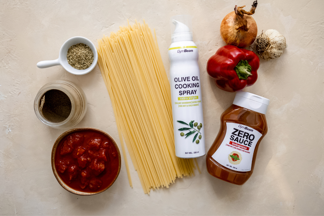 Baked spaghetti - ingredients