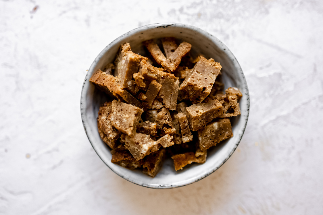 Протеинов бананов кейк в буркан - парчета кейк