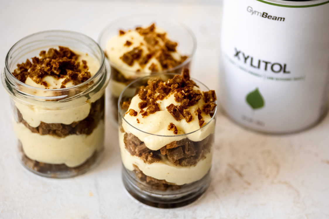 Протеинов бананов кейк в буркан