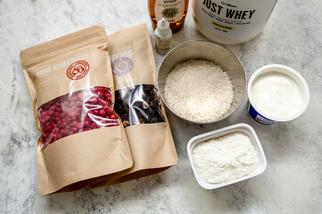 Суфле от ориз, богато на протеини - съставки