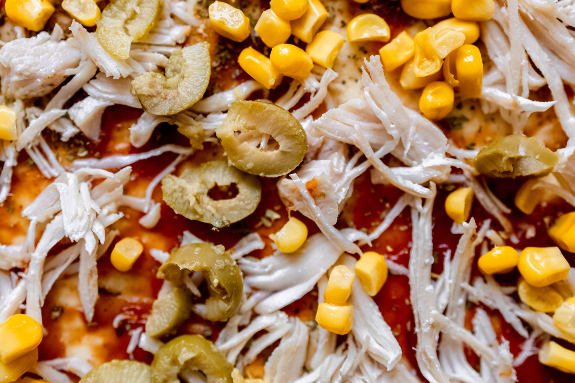 Pizza-Kranz - Schichtung der Zutaten