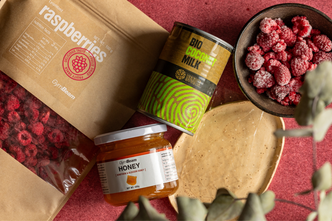 Panna Cotta od kokosa sa malinama - sastojci