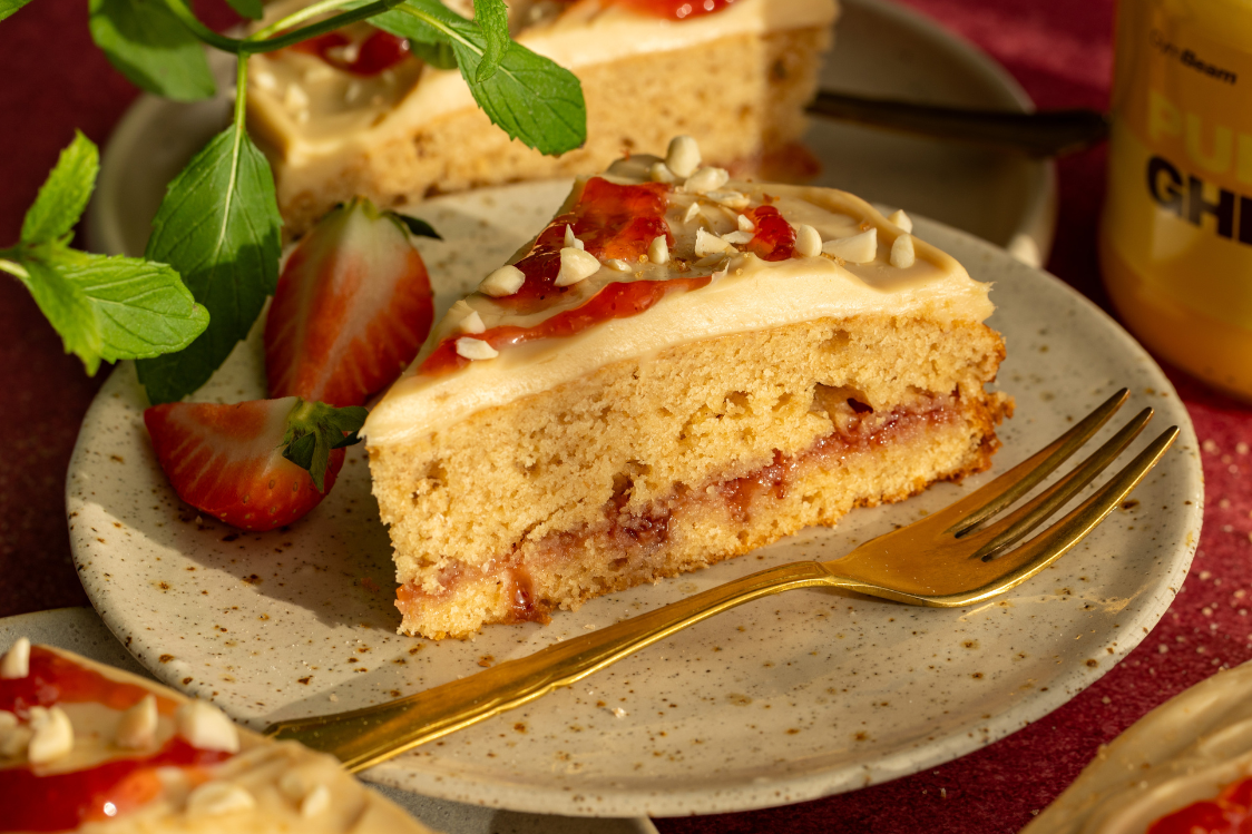 Peanut butter jelly cake