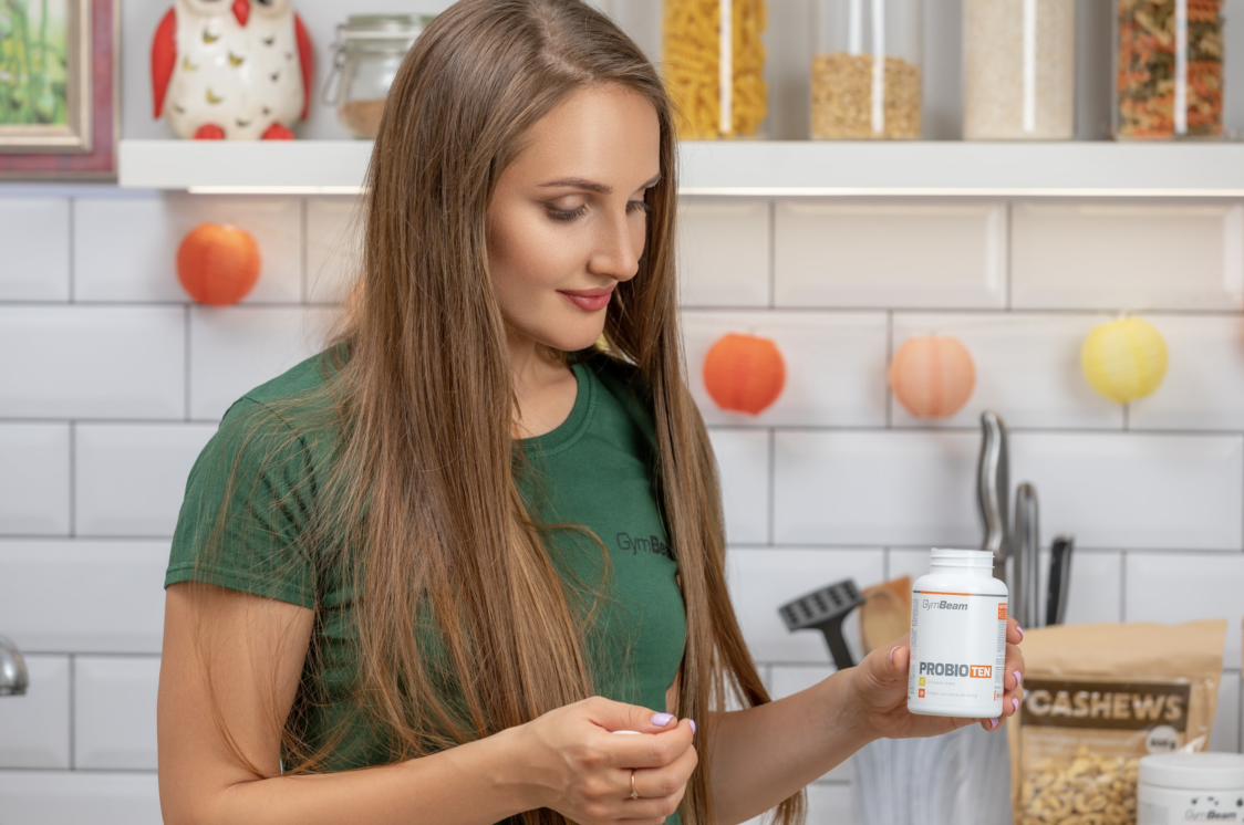 Probiotics contain different strains of health-promoting bacteria.