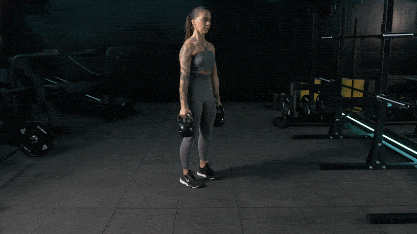 Kako izvesti suitcase mrtvo dizanje s girjama?