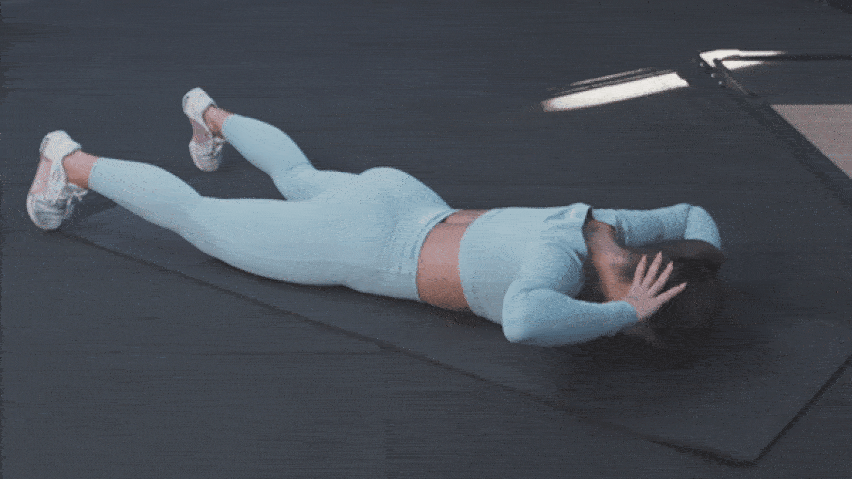 How to perform the floor hyperextension?