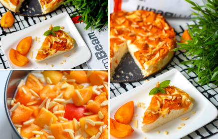 Фітнес-рецепт: Сирний пиріг з абрикосами та хрустким мигдалем