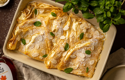 Fitness Recipe: Baked Crepes with Quark Cream