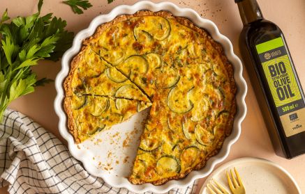 Fitness Recipe: Zucchini Quiche with Cheese