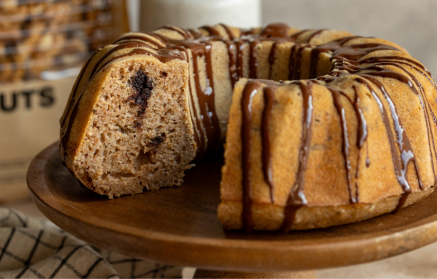 Fitness Recipe: Kefir Bundt Cake with Nuts and Chocolate