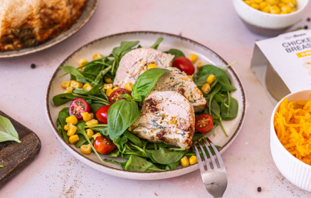 Курячий торт “Бундт” зі шпинатом та сиром