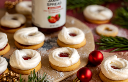 Fitness Recipe: Frosted Linzer Biscuit Wreaths