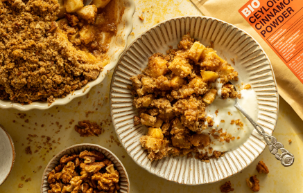 Fitness Recipe: Apple Crumble with Cinnamon