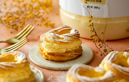 Fitness Recipe: Cream Puff Rings with Pudding Cream