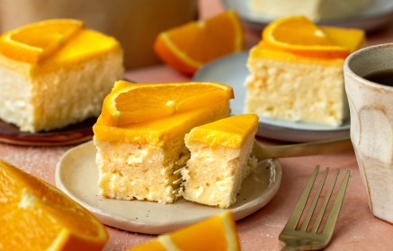 Fitness Recipe: Curd Cheese and Orange Slices