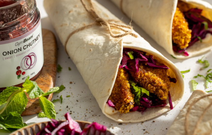 Fitness Recipe: Crispy Chicken Strips in a Tortilla