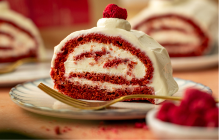 Fitness Recipe: Red Velvet Roll Filled with Curd Cream