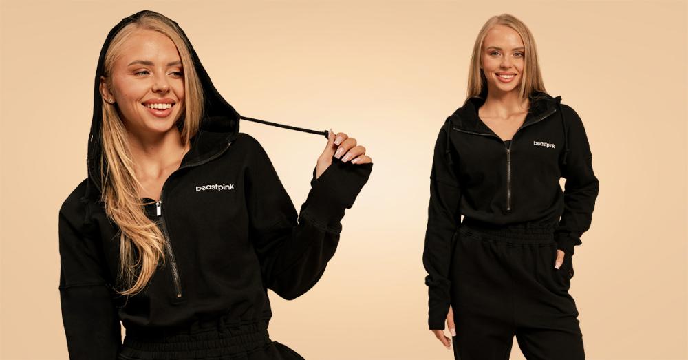 Women‘s Bliss Jumpsuit Black - BeastPink	