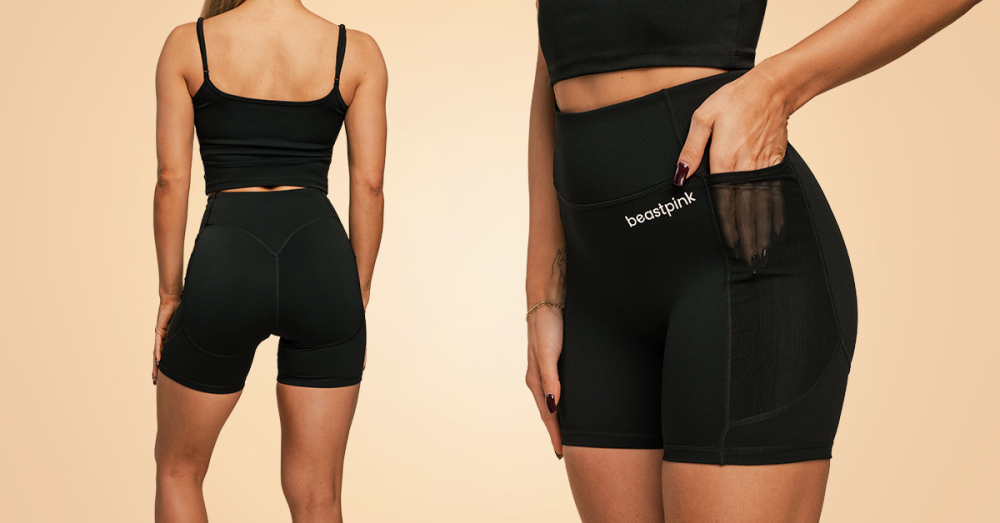 Women's Breeze Shorts Black - BeastPink