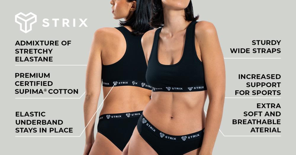 Essential Bralette Black - STRIX