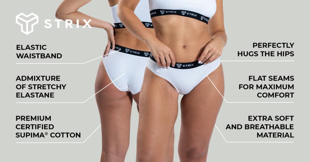 Essential Briefs 2Pack White - STRIX