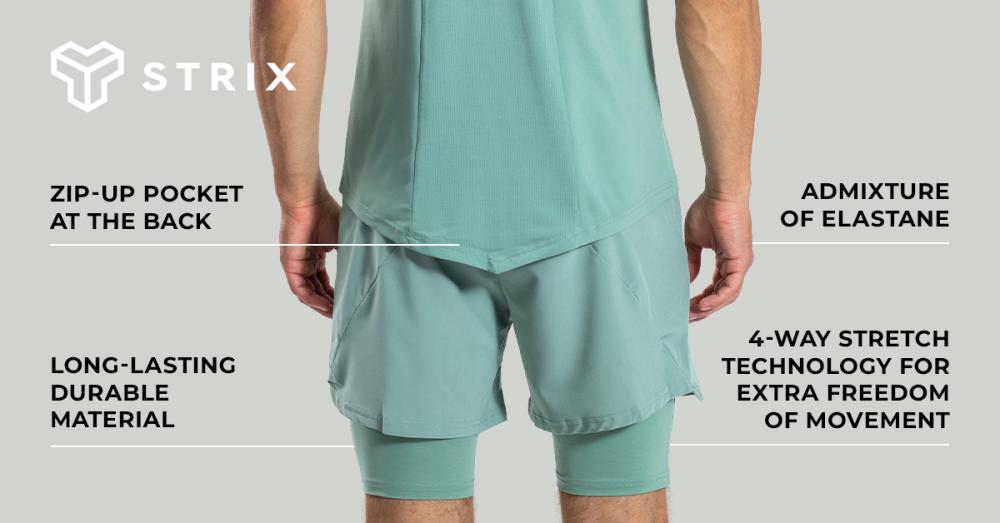 ULTRA Shorts 2in1 Agave - STRIX