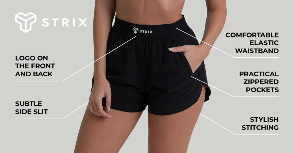 Women's ZOA Shorts Black - STRIX